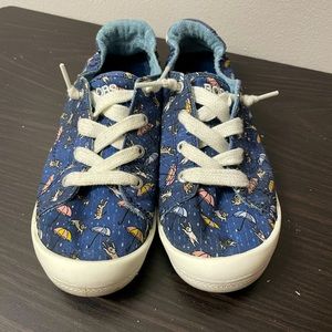Bobs from Sketchers Navy Beach Bingo Puddle Pals Sneakers Size Women's 6.5